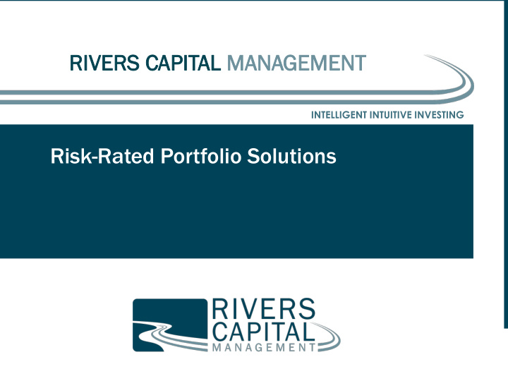 risk rated portfolio solutions agenda