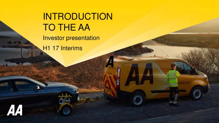 to the aa