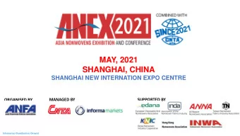 SHANGHAI, CHINA  SHANGHAI NEW INTERNATION EXPO CENTRE  MANAGED BY  SUPPORTED BY  ORGANISED BY