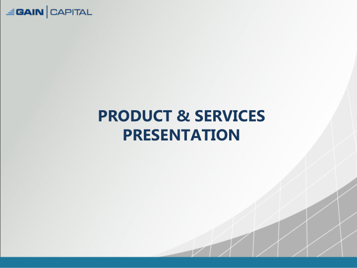 product amp services presentation disclaimer