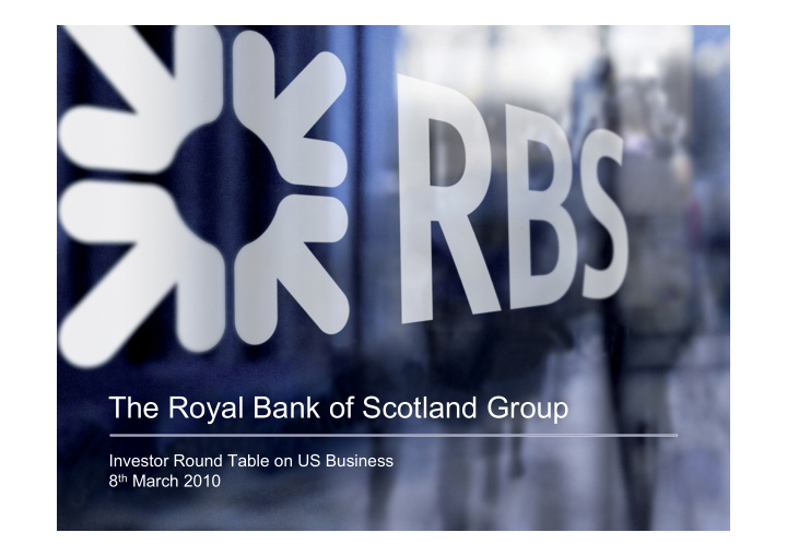 the royal bank of scotland group