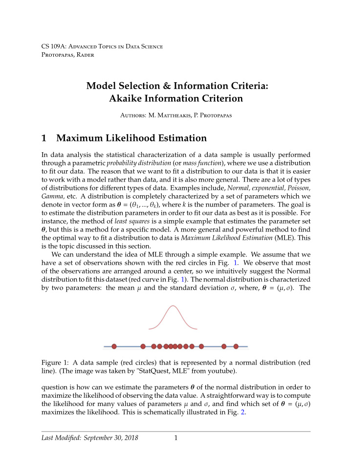 model selection information criteria akaike information