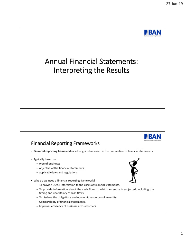 annual financial statements annual financial statements