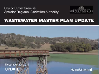 UPDATE  Topics  1. Timeline  2. Scope of This Effort  3. Master Plan Findings  4. Next Steps