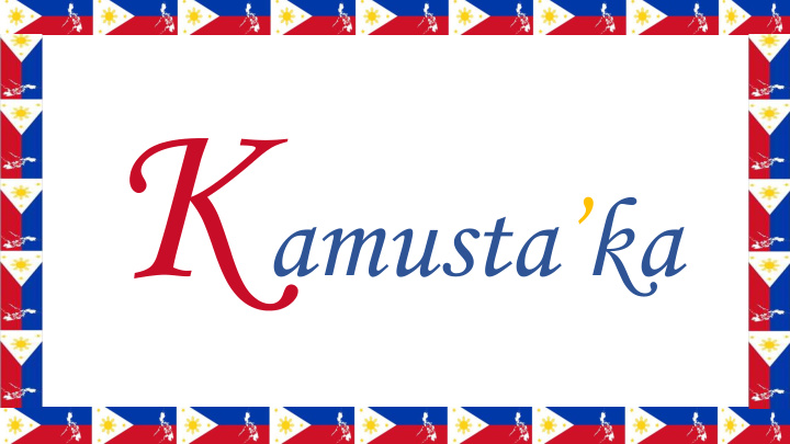 amusta ka philippines culture