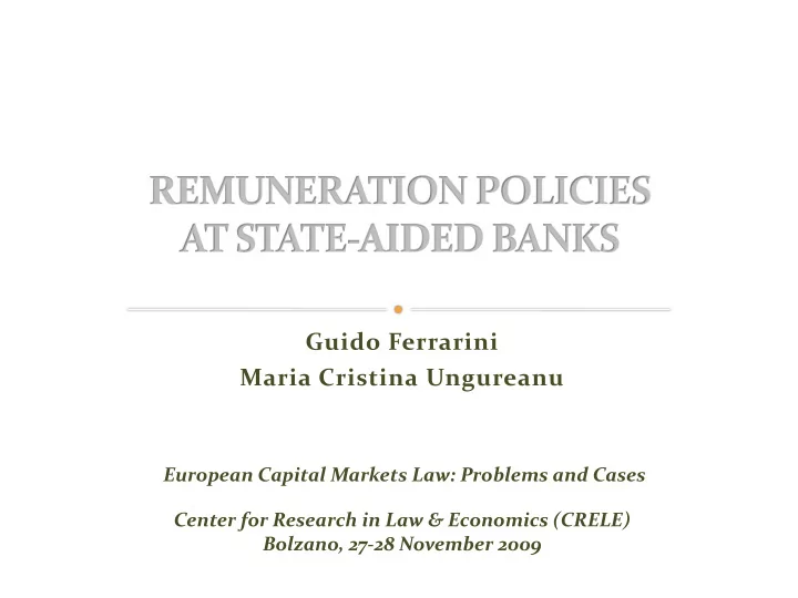 guido ferrarini maria cristina ungureanu