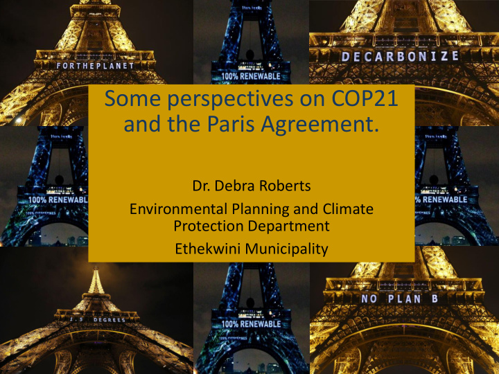 some perspectives on cop21