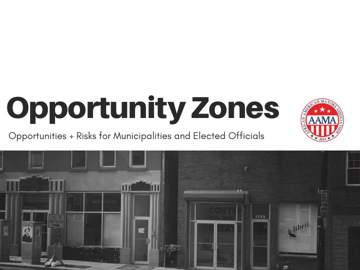 opportunity zones