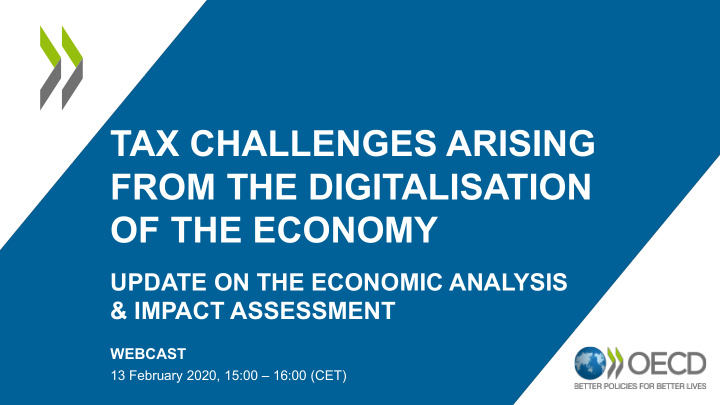 tax challenges arising from the digitalisation of the