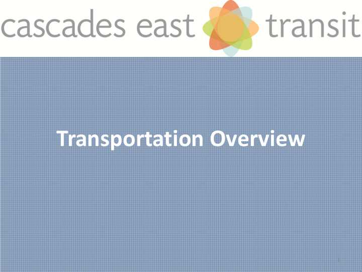 transportation overview