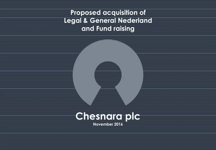 chesnara plc