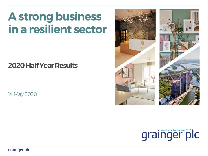 in a resilient sector