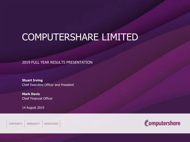 computershare limited