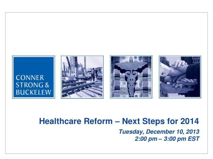 healthcare reform next steps for 2014