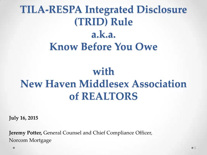 know before you owe