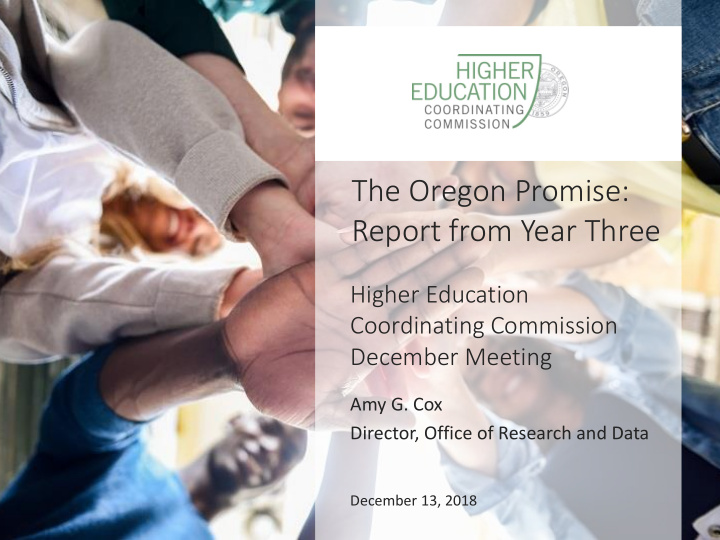 the oregon promise report from year three