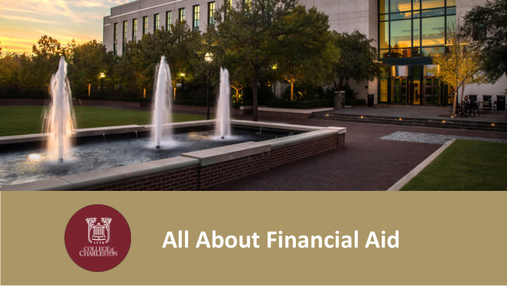 all about financial aid what do we do