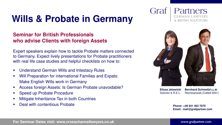wills probate in germany