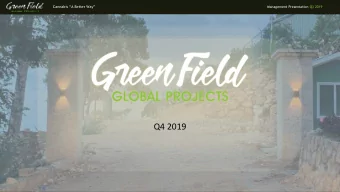 Q4 2019  Cannabis A Better Way  Management Presentation Q3 2019  Disclaimer  This