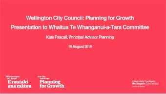 Overview  Background to Planning for Growth  Development Capacity modelling outcomes for