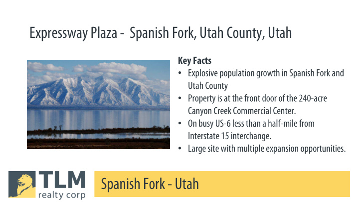 expressway plaza spanish fork utah county utah