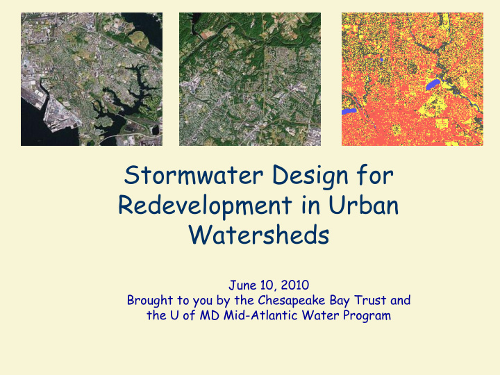 stormwater design for