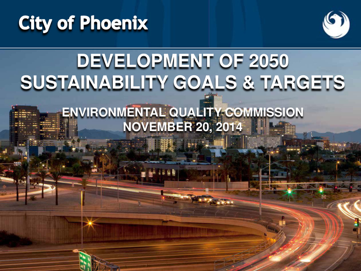 development of 2050 sustainability goals targets