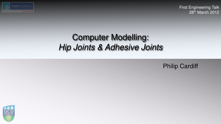 hip joints amp adhesive joints