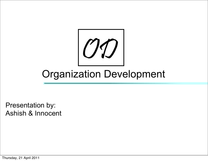 organization development