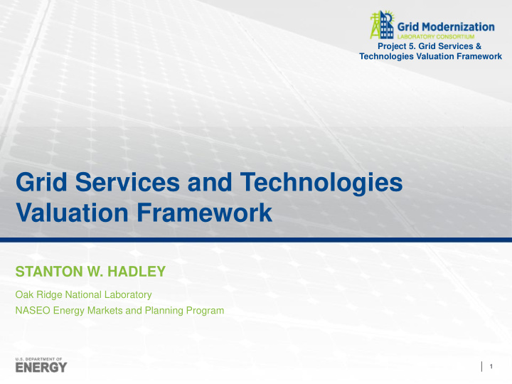 valuation framework