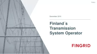 Transmission  System Operator  Disclaimer  These materials have been prepared based upon