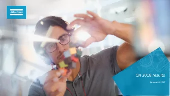 Q4 2018 results  January 28, 2019  Q4 in brief  Record revenues and operating profit  Strong