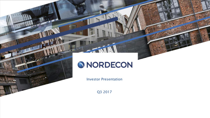 investor presentation q3 2017 strategy overview