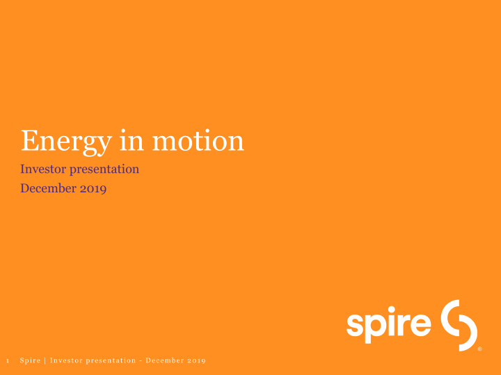 energy in motion