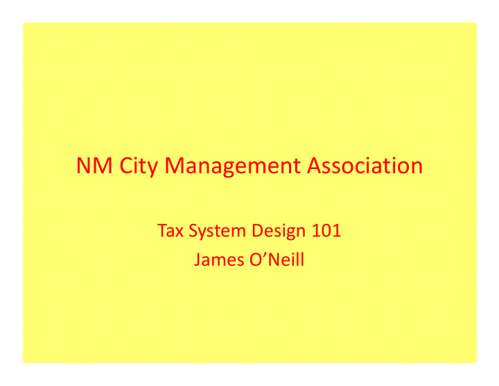 nm city management association