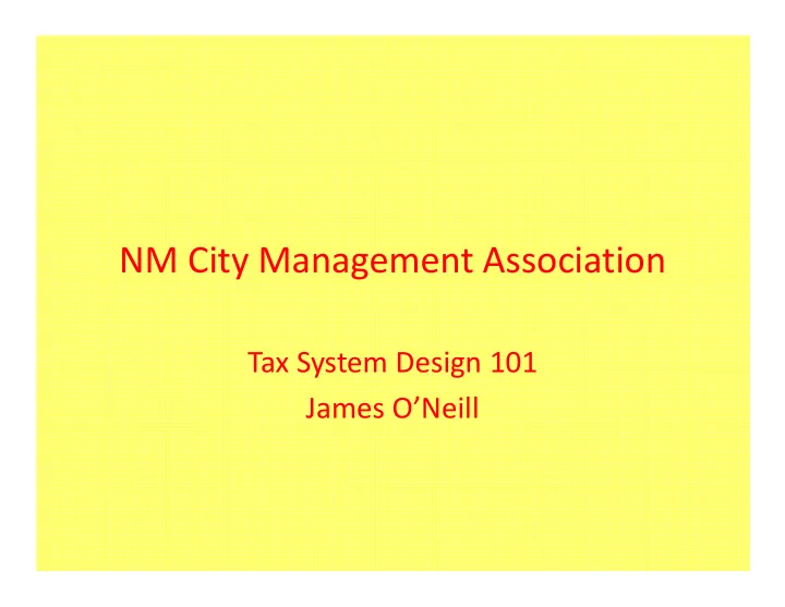 nm city management association