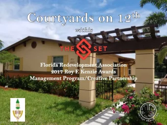 SW 12 th Avenue Road and Alley  Construction   Before work began on the Courtyards on 12 th