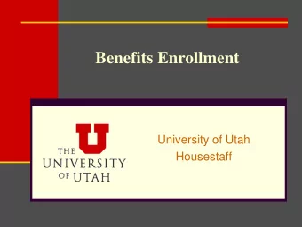 Benefits Enrollment  University of Utah  Housestaff  Ubenefits Online Enrollment  The University of