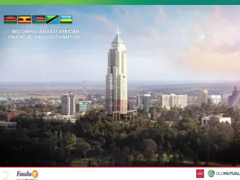 BECOMING AN EAST AFRICAN  FINANCIAL SERVICES CHAMPION  CONTENTS  1. Strategic Overview  2.