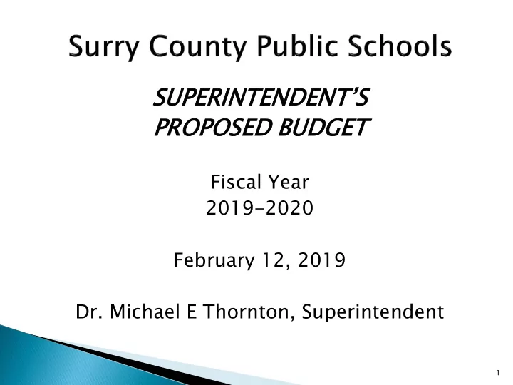 prop oposed osed budget dget