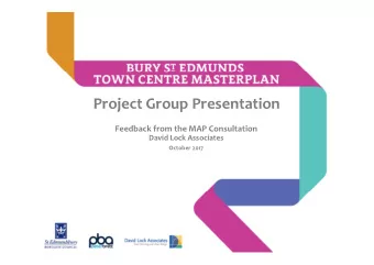 Project Group Presentation  Feedback from the MAP Consultation  David Lock Associates  October 2017