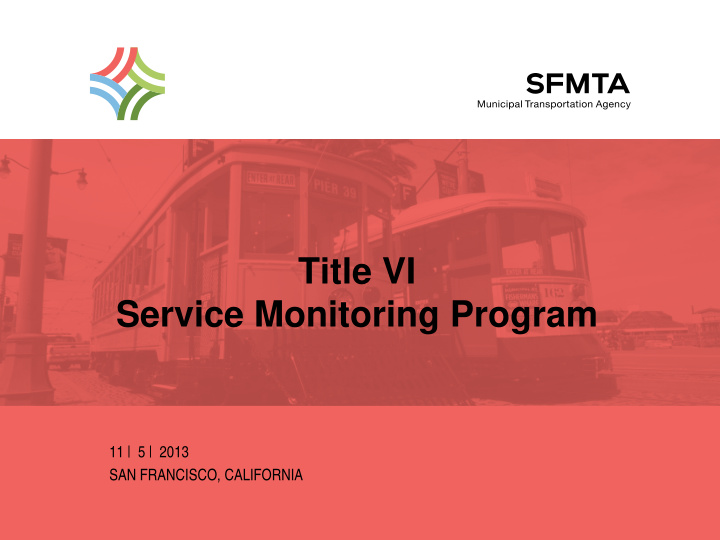 title vi service monitoring program