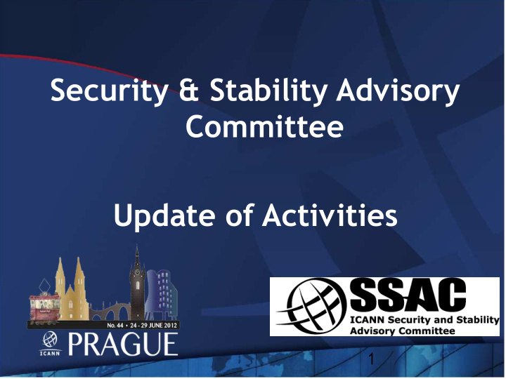 security stability advisory committee