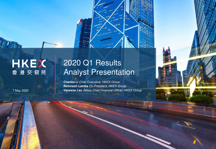 2020 q1 results analyst presentation