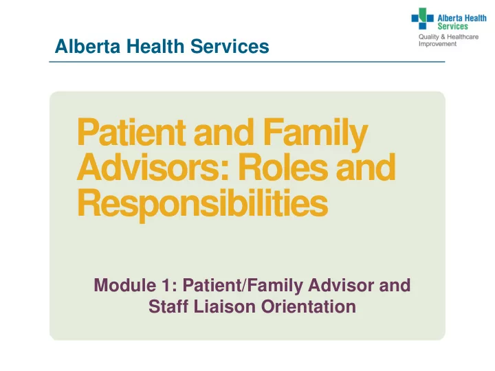 advisors roles and responsibilities