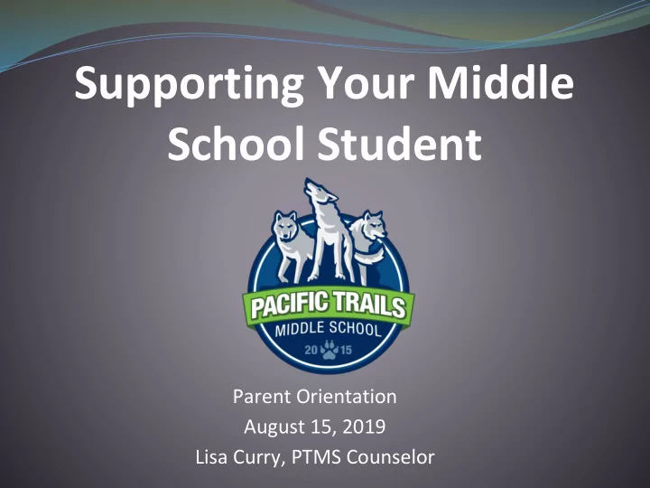 supporting your middle school student