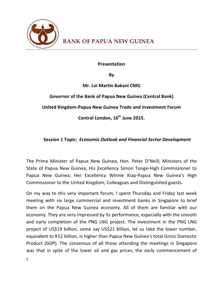 bank of papua new guinea