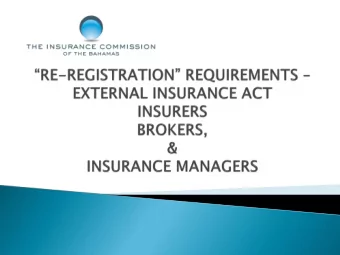 External Insurance Act  Judicial Management Regulations  Forms &amp; Fees Regulations