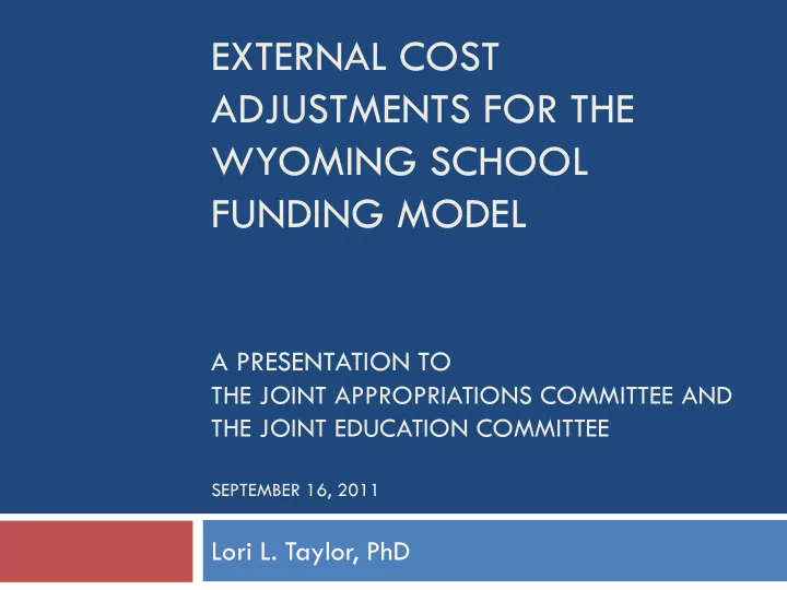 external cost