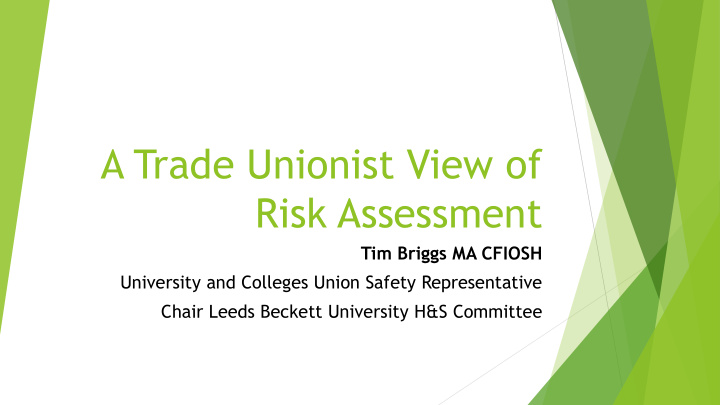 risk assessment